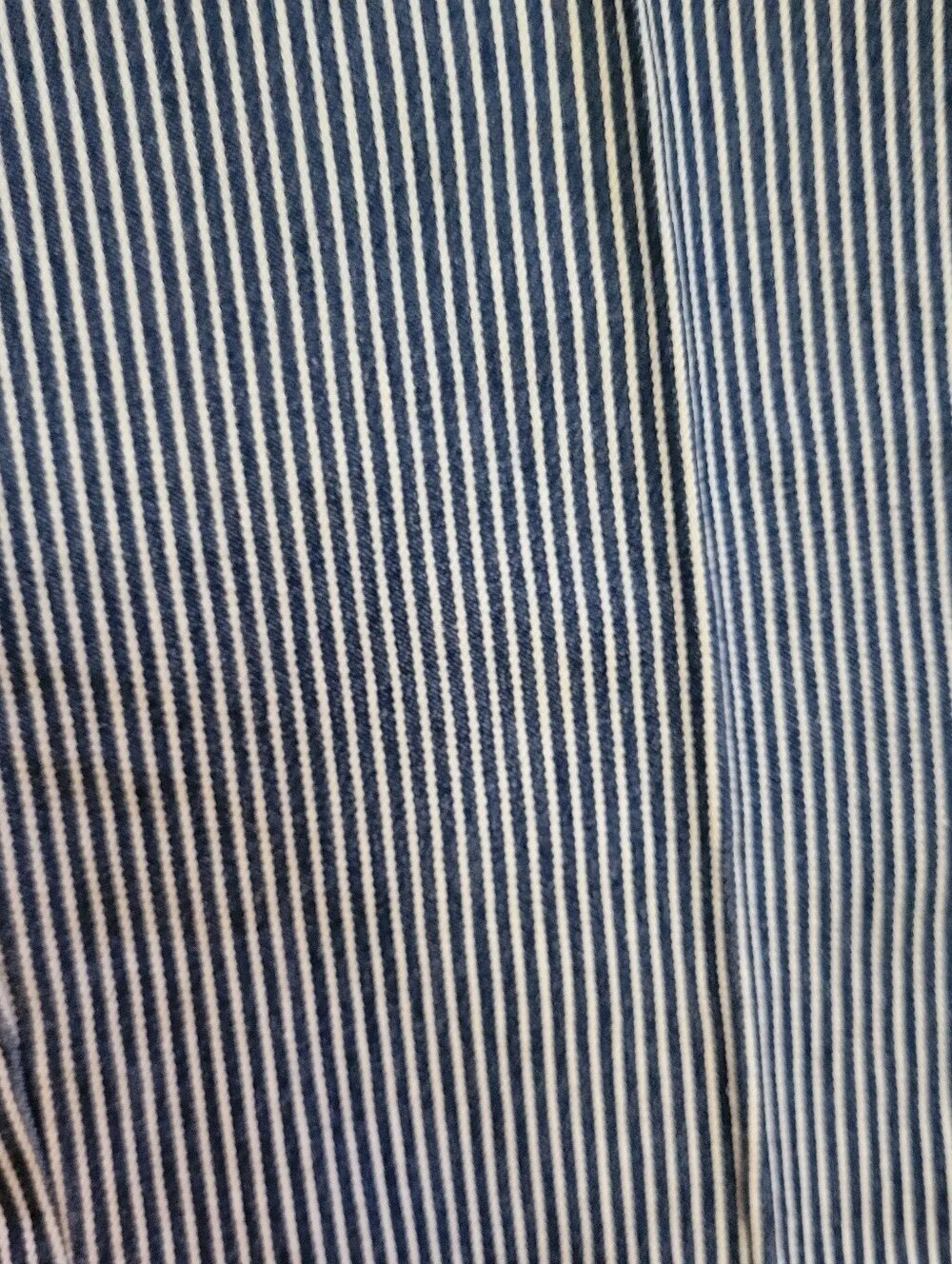 Striped Navy and White Cropped Pants‎ Relaxed Fit EUC Coastal Fisherman Nautical